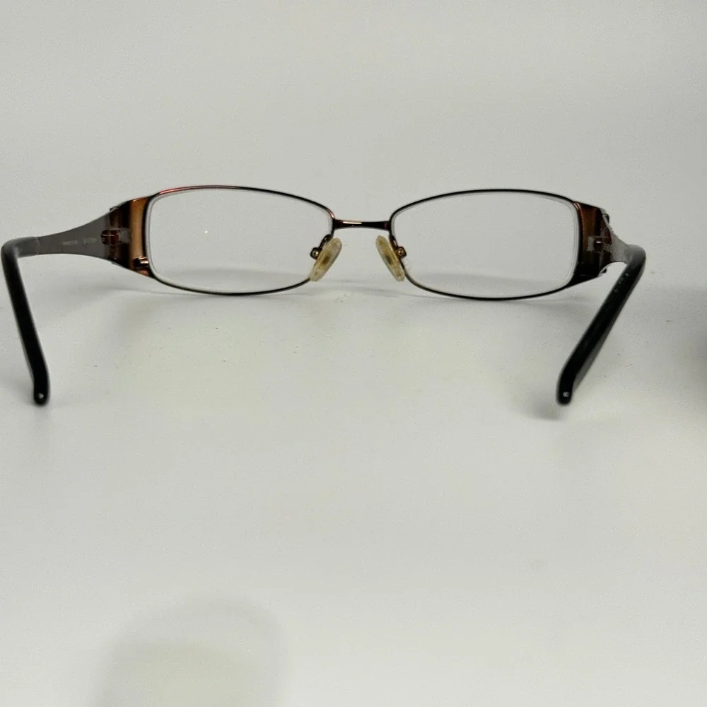 Carmen Marc Valvo Delilah Eyeglasses Cocoa Brown Animal Print 50-15-130mm Frames